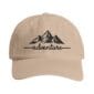 Mountains Hat – Adventure – Low-Profile Cotton Twill Cap – 100% soft and breathable cotton – Stone