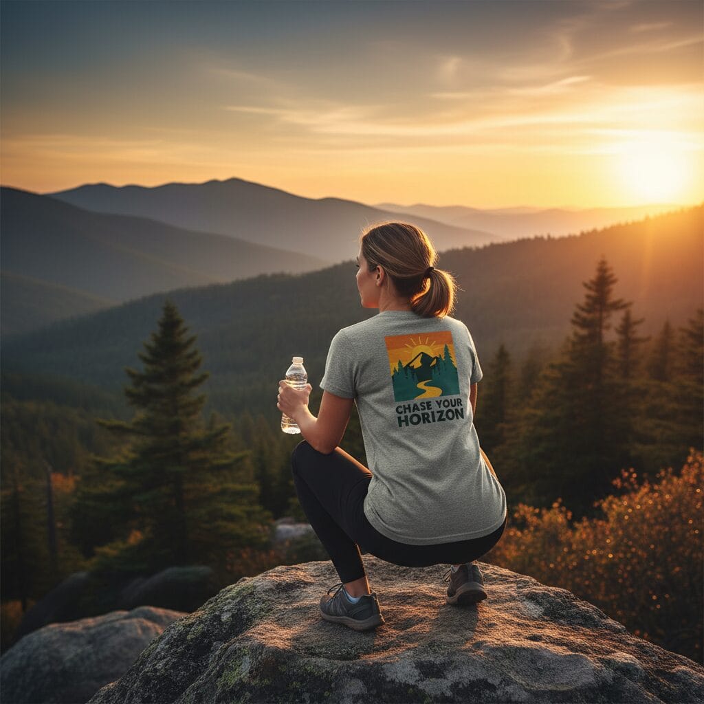 Horizon Chasers Club - Chase Your Horizon T-Shirt in Athletic Heather